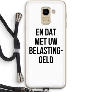 Belastinggeld: Samsung Galaxy J6 (2018) Transparant Hoesje met koord