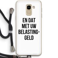 Belastinggeld: Samsung Galaxy J6 (2018) Transparant Hoesje met koord