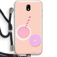 Donut: Samsung Galaxy J7 (2017) Transparant Hoesje met koord