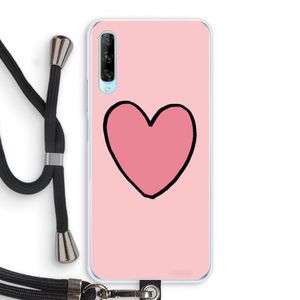 Hartje: Huawei P Smart Pro Transparant Hoesje met koord