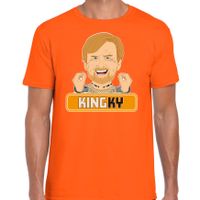 Oranje Koningsdag t-shirt - kingky - voor heren - thumbnail