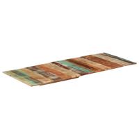 Tafelblad rechthoekig 15-16 mm 60x140cm massief gerecycled hout