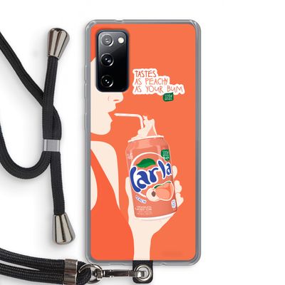Peach please!: Samsung Galaxy S20 FE / S20 FE 5G Transparant Hoesje met koord