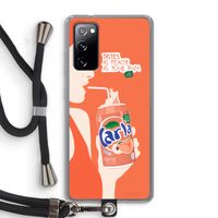 Peach please!: Samsung Galaxy S20 FE / S20 FE 5G Transparant Hoesje met koord