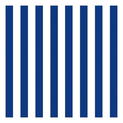 Servetten - blauw/wit gestreept - 60x - 33 x 33 cm - 3-laags - Feest/decoratie servetten