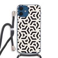 Crazy pattern: iPhone 12 Transparant Hoesje met koord