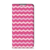 Samsung Galaxy S22 Plus Hoesje met Magneet Waves Pink - thumbnail