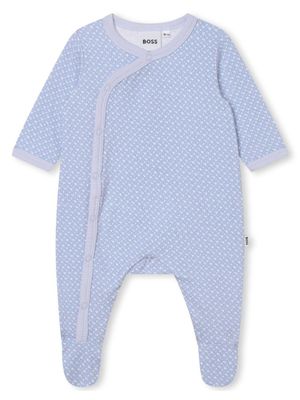 BOSS Kidswear pyjama en coton à imprimé graphique - Bleu