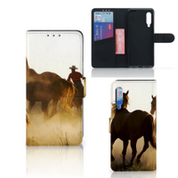Xiaomi Mi 9 Telefoonhoesje met Pasjes Design Cowboy - thumbnail
