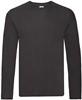 Fruit Of The Loom F243 Original Long Sleeve T - Black - L