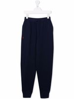 POLO RALPH LAUREN KIDS pantalon de jogging à logo brodé - Bleu