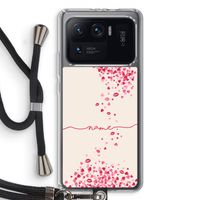 Hartjes en kusjes: Xiaomi Mi 11 Ultra Transparant Hoesje met koord
