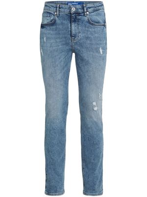 Karl Lagerfeld Jeans jean skinny à effet usé - Bleu
