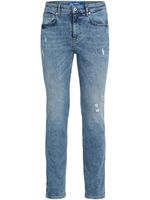 Karl Lagerfeld Jeans distressed-effect mid-rise skinny jeans - Bleu