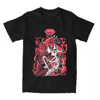 Hazbin Hotel Alastor T-Shirt Anime Grafisch Voor Voor heren Volwassenen Maskerade Heet stempelen Casual / Dagelijks Lightinthebox - thumbnail