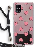 Ondersteboven verliefd: Samsung Galaxy A51 5G Transparant Hoesje met koord
