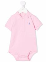 POLO RALPH LAUREN KIDS body à motif Polo Bear - Rose