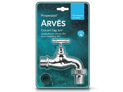 Regentonkraan 3/4 inch zilver