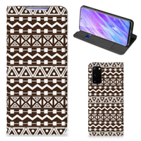 Samsung Galaxy S20 Hoesje met Magneet Aztec Brown - thumbnail