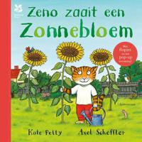 Zeno zaait een zonnebloem