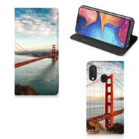Samsung Galaxy A20e | Book Cover | Golden Gate Bridge