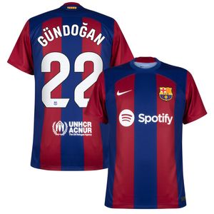 FC Barcelona Shirt Thuis 2023-2024 + Gündoğan 22