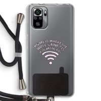 Home Is Where The Wifi Is: Xiaomi Redmi Note 10S Transparant Hoesje met koord