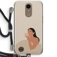 Fresh coffee: LG K10 (2017) Transparant Hoesje met koord