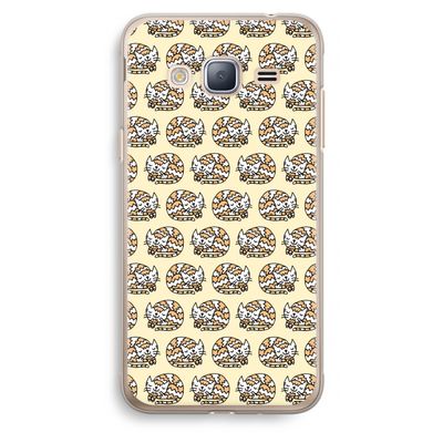 Slapende poes: Samsung Galaxy J3 (2016) Transparant Hoesje