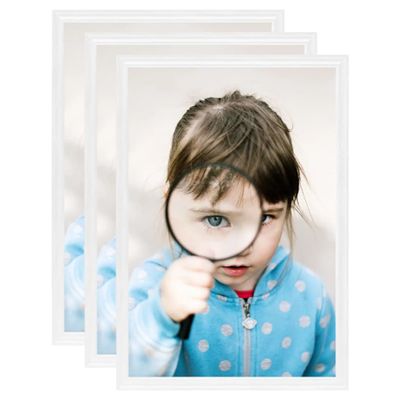 VidaXL Fotolijsten 3 st voor tafel 15x21 cm mdf wit