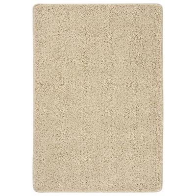 Vloerkleed shaggy anti-slip 160x230 cm crèmekleurig