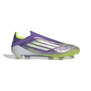 adidas F50 Elite Veterloze Gras Voetbalschoenen (FG) Paars Wit Neongeel