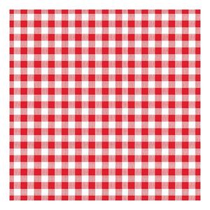 30x servetten rood met wit 33 x 33 cm   -