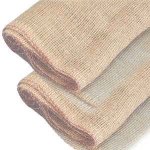 2x Jute doek/stof grof naturel 5 x 1 meter