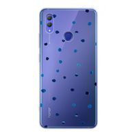Blauwe stippen: Honor Note 10 Transparant Hoesje