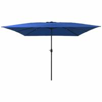 VidaXL Tuinparasol azurblauw 295 x 295 x 245 cm polyester en staal