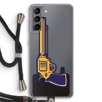 Pew Pew Pew: Samsung Galaxy S21 Transparant Hoesje met koord Pew Pew Pew: Samsung Galaxy S21 Transparant Hoesje met koord