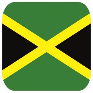 60x Onderzetters voor glazen met Jamaicaanse vlag   -