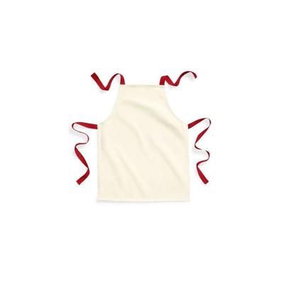 Keukenschort / kliederschort/ kookschort/ knutselschort/ kinderschort - creme wit/rood - Kinderen