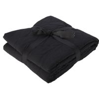 Polyester fleece deken/dekentje/plaid 200 x 220 cm antraciet