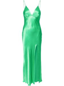 BEC + BRIDGE robe longue Rity en satin - Vert