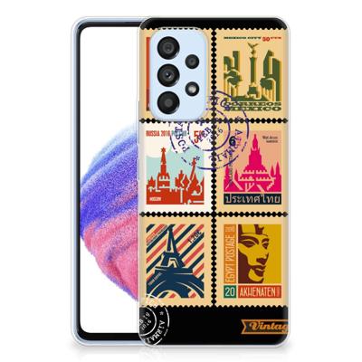 Samsung Galaxy A53 5G | Silliconen Back Cover | Postzegels