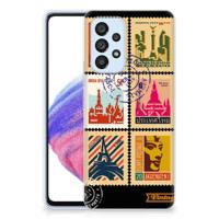Samsung Galaxy A53 5G | Silliconen Back Cover | Postzegels