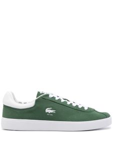 Lacoste baskets en daim à logo embossé - Vert