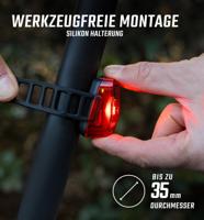 SIGMA SPORT verlichting "aura 40 / hiro 10 ride safe to school". sigma battery light set aura 40 + hiro 10 rts va.