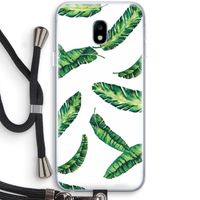 Lange bladeren: Samsung Galaxy J3 (2017) Transparant Hoesje met koord