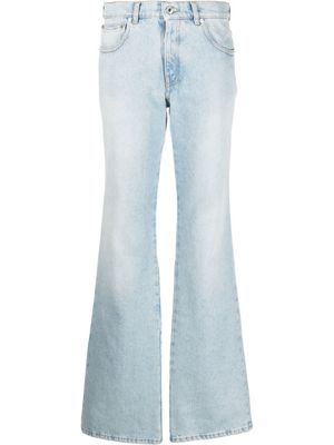 Off-White jean Bleach Baby à coupe évasée - Bleu