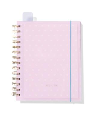 HEMA Insteek Schoolagenda 25-26 19x17cm Hartjes