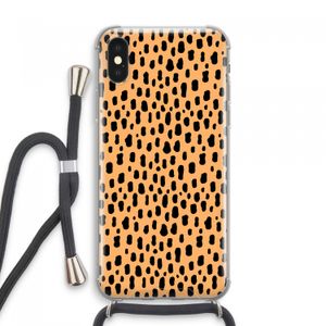 Panter: iPhone XS Max Transparant Hoesje met koord
