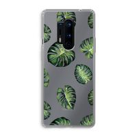 Tropische bladeren: OnePlus 8 Pro Transparant Hoesje